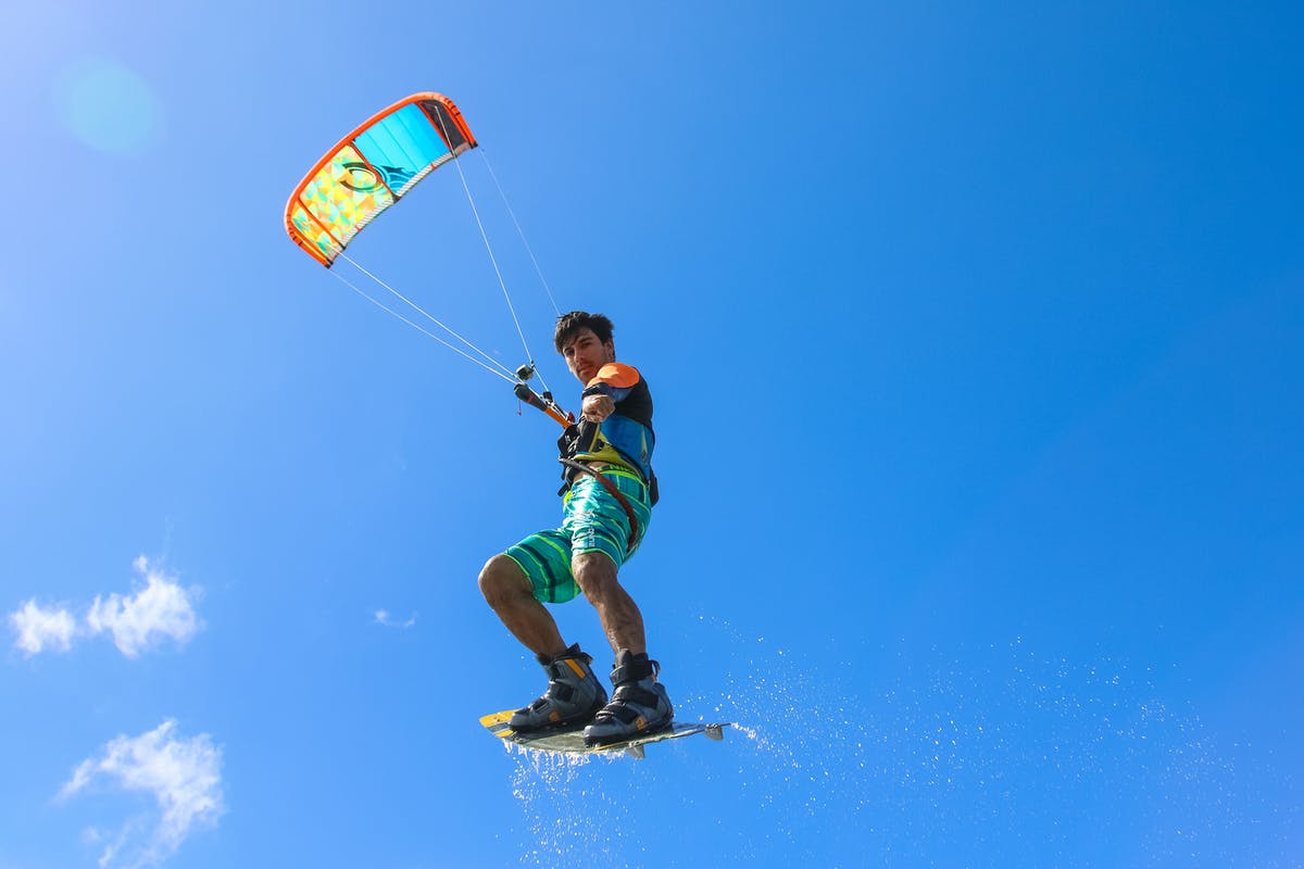 Ik ga kitesurfen