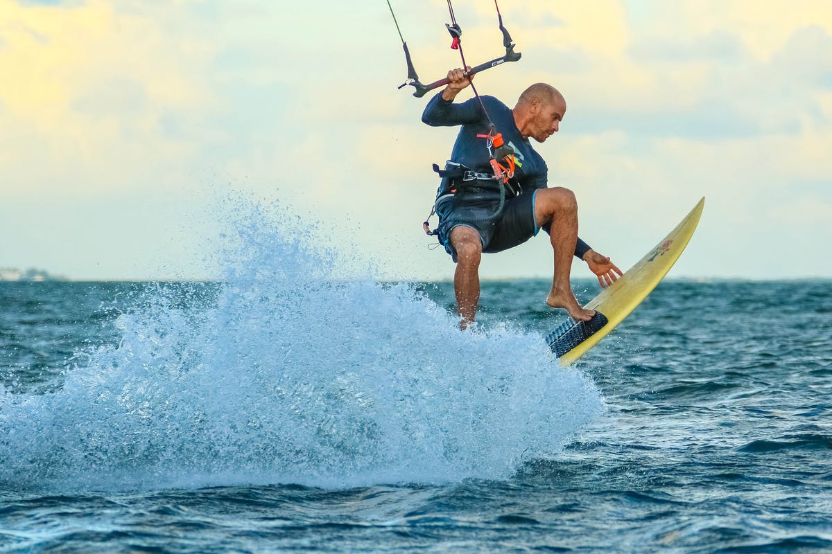 Ik ga kitesurfen